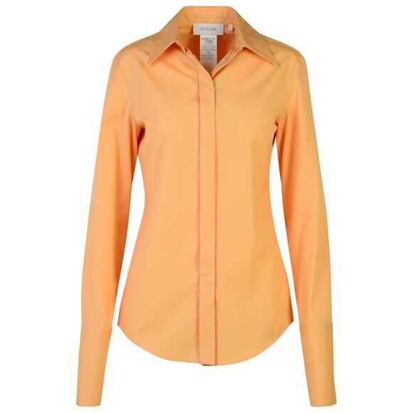 Sportmax 'Oste' Orange Cotton Shirt Women